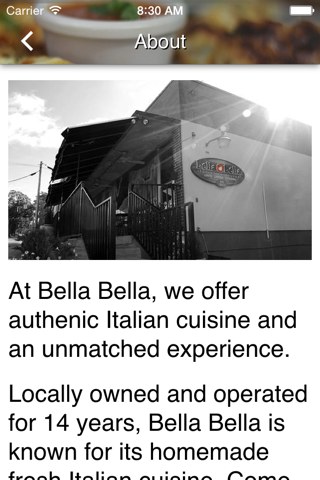 Bella Bella Italian Restaurant screenshot 3