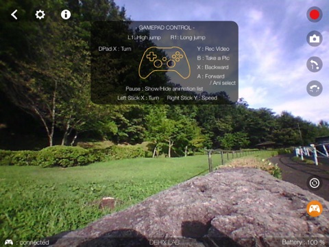 Gamepad Controller for Jumping Sumo - iPad Edition screenshot 2
