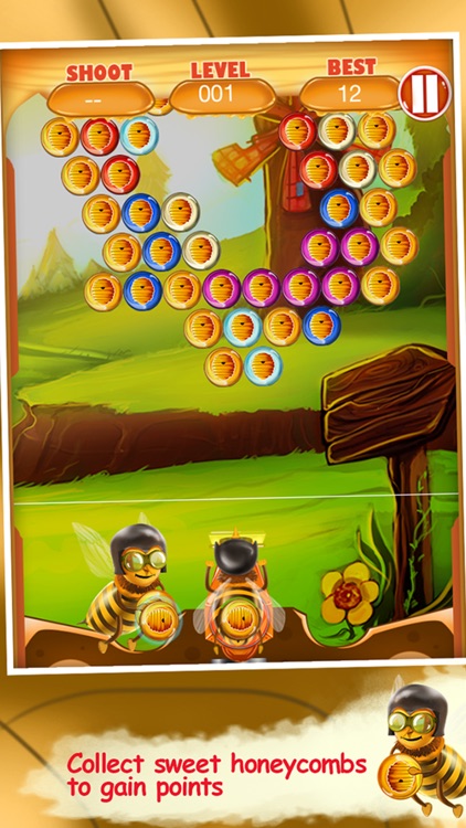 Honey Bee Bubble Shooter screenshot-3