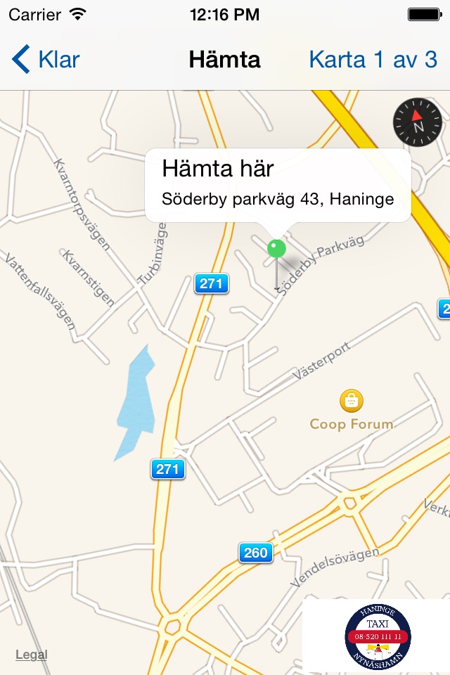 Haninge & Nynäshamns Taxi screenshot 3