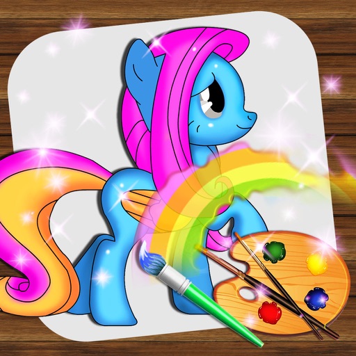 Coloring game-Lovely Pony iOS App