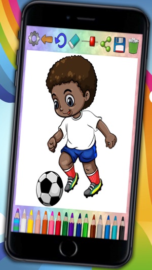 Pinta futbol mágico – colorear jugadores y  pintar equipos d(圖4)-速報App