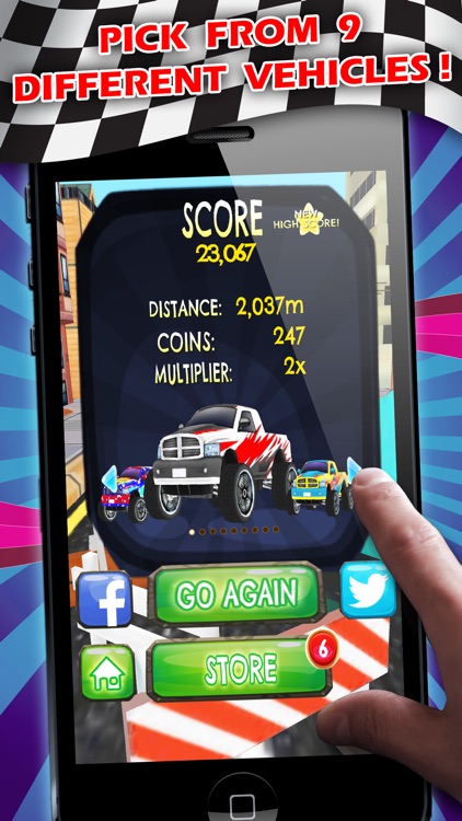 Pickup Monster Stunt Truck Rush - PRO - Extreme Obstacle Course Car Race Game screenshot-3