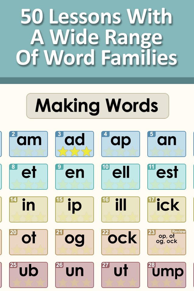 Making Words Kindergarten and First Grade screenshot 2