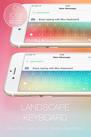 Blur Keyboard Themes Extension - 50+ Keyboard Skins Design Custom Keyboard for iOS 8 screenshot 4