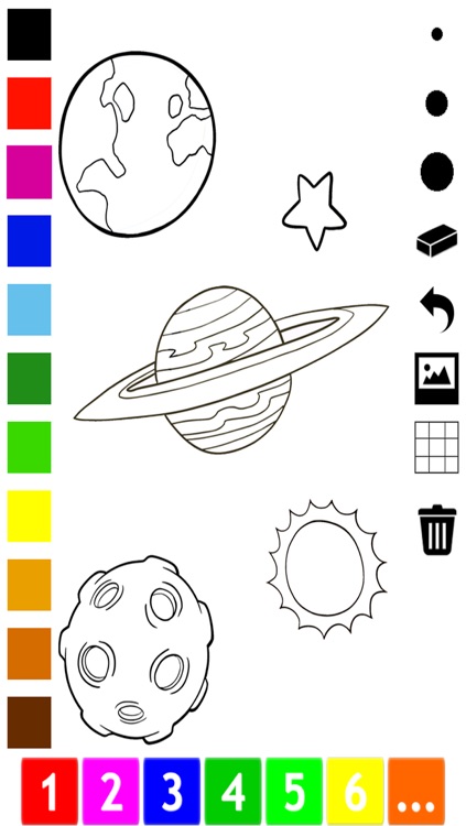 An Outer Space Coloring Book for Children: Learn to color astronaut, alien and ufo screenshot-3