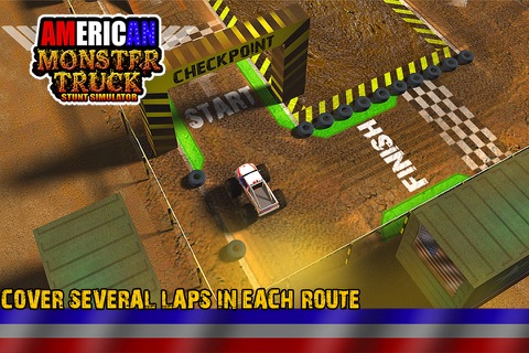 American Monster Truck Stunt Simulator : Free Fun Game For Kids screenshot 3