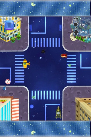 Aliens Crossing The Road Free - Space Line screenshot 2