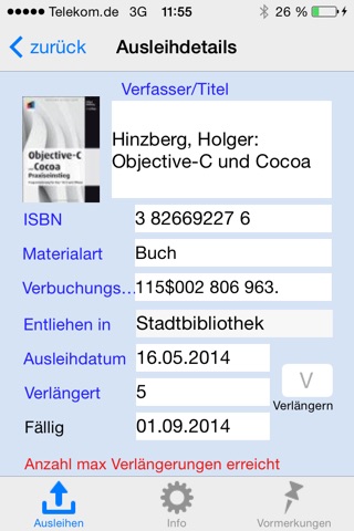 Stadtbibliothek Hannover - Info screenshot 3
