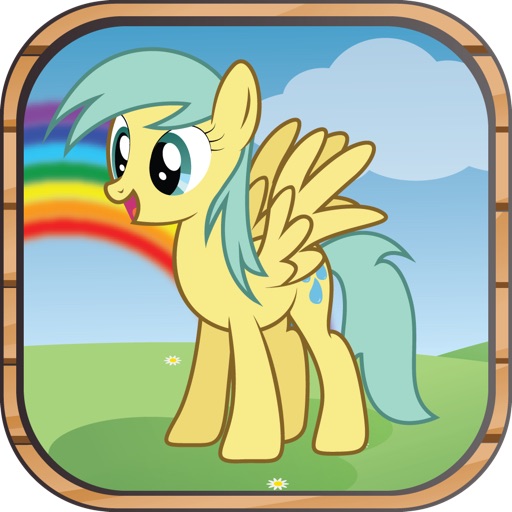 Pony Jump Game: Cute Little Ponies jump through the magic forest icon