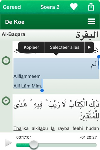 Quran Audio in Dutch, Arabic screenshot 3