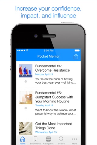 Pocket Mentor: Daily Career Advice to Win at Work, Succeed in Life and Enjoy It screenshot 2