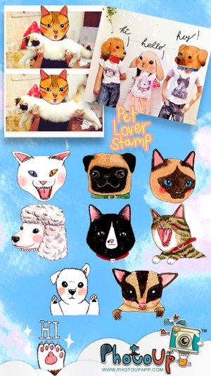 Pet Lover Stamp by PhotoUp - lovely cat dog rabbit cute diar(圖4)-速報App