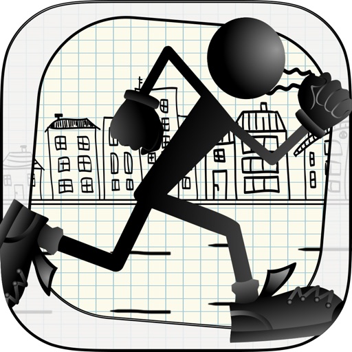 Run Jump Stickman Mania Pro - cool street running arcade game iOS App