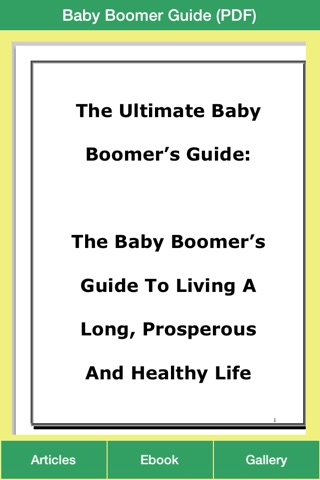 Baby Boomer Guide - The Baby Boomer's Guide To Living A Long & Healthy Life screenshot 3