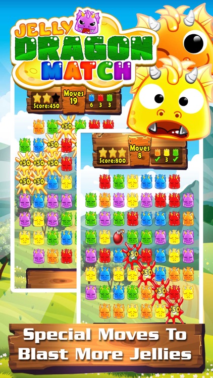 Jelly Dragon Pop - Castle Blitz Match 3 Puzzle Game