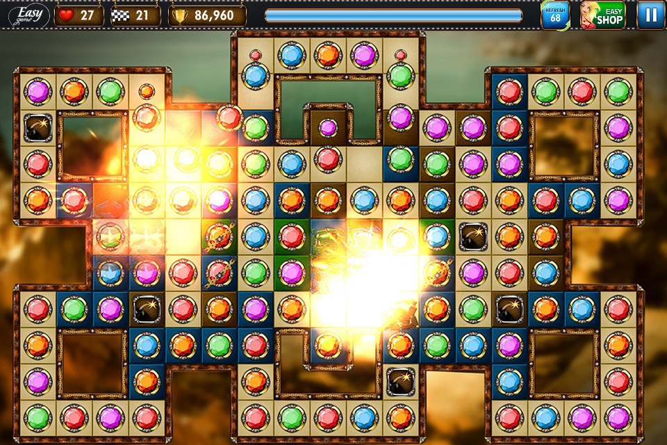 Easy Gems! Best Free Jewel Match 3 Game! screenshot 3