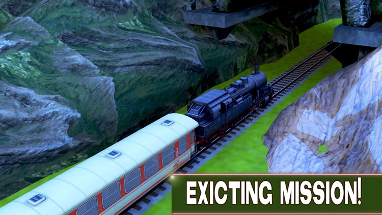 Train Driving simulator 3D - Drive the steam engine on express rail tracks