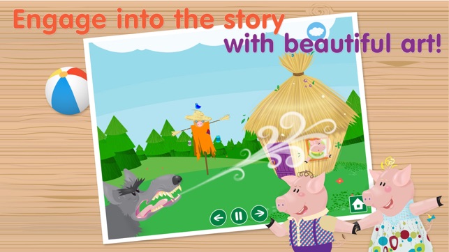 The Three Little Pigs Free - Interactive bedtime story book(圖3)-速報App