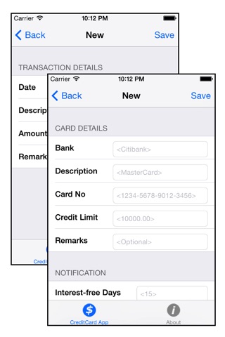 Credit Card App screenshot 3