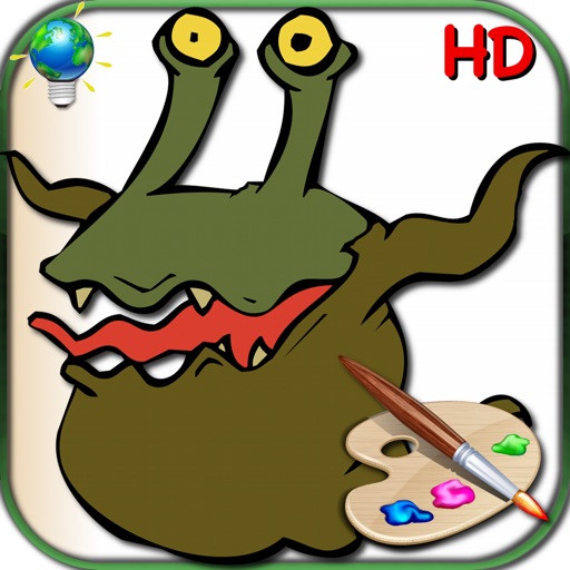 The monsters coloring book Icon