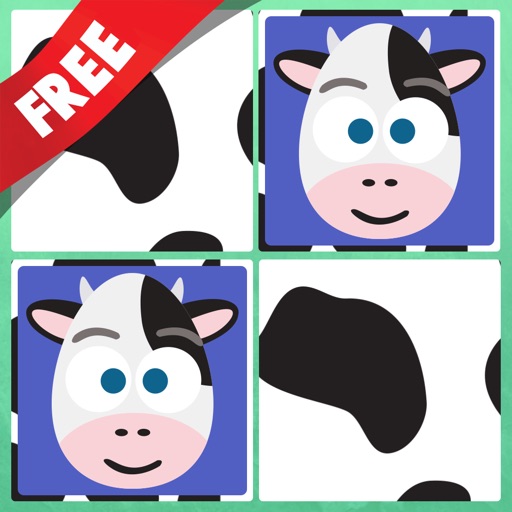 Play with Farm Animals Cartoon Free- ABC Memo Game for toddlers in preschool, daycare and the creche icon