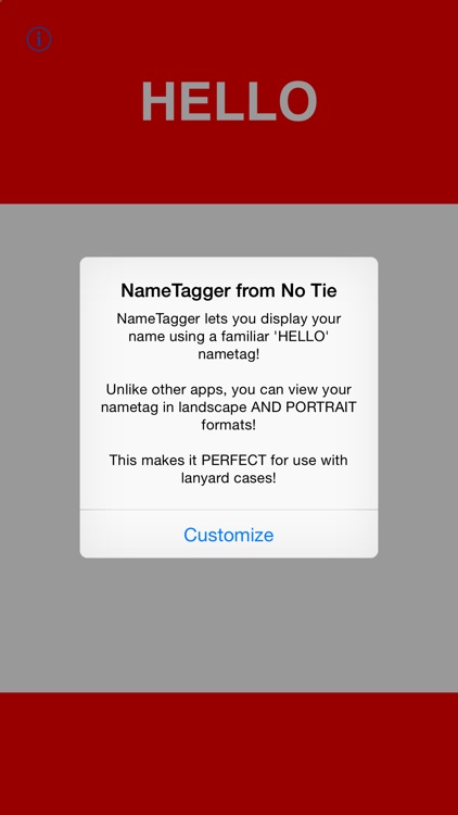 NAMETAGGER Fun, Funny NameTag w/ Name & Title! Landscape, Portrait & Watch Modes screenshot-4