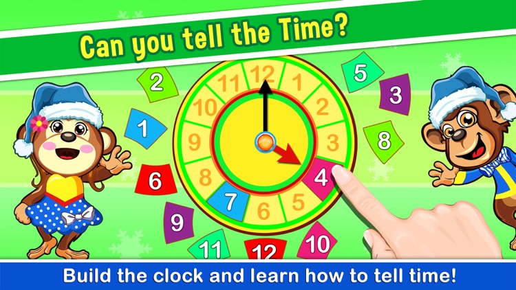 A Christmas Educational Preschool Game for Kindergarten & Toddler - children education learning monkey puzzle for kids screenshot-3