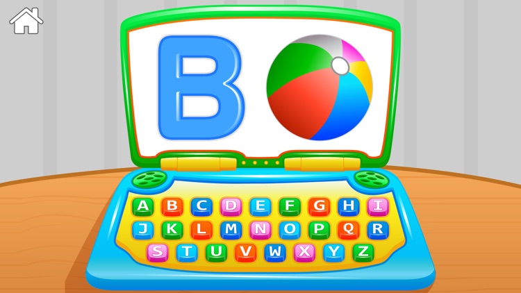 My First ABC Laptop Free - Learning Alphabet Letters Game for Toddlers and Preschool Kids screenshot-3