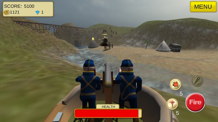 AAA American Civil War Cannon Shooter : Defend the Reds or Blues and Win the War