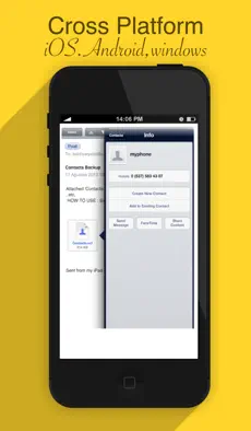 Zrzut ekranu 3 My Contacts Backup Tool - Transfer your address book to new iOS,Android,Windows devices iphone