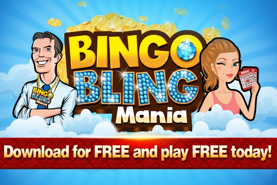 A Bingo Bling Mania Diamond Jewels Madness Gems Cards Saga Free Games screenshot 2