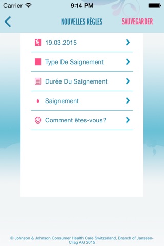o.b.® Menstruations-Kalender App screenshot 4
