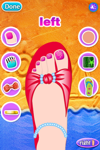 Toe Nail Art Salon - kids games for fun screenshot 2