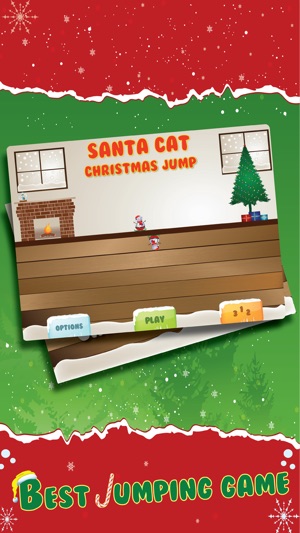 Santa Cat Christmas Jump - Mega Kitty Snow Leap FREE(圖2)-速報App