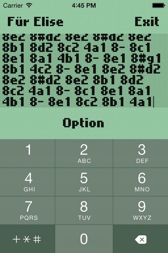 Composer monophonic oldstyle screenshot 2