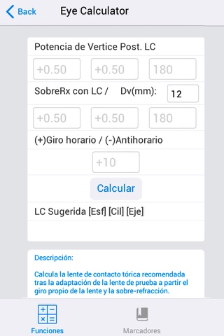 Eye Calculator screenshot 2