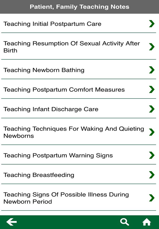 Maternity and Pediatric Nursing Reference App screenshot 2