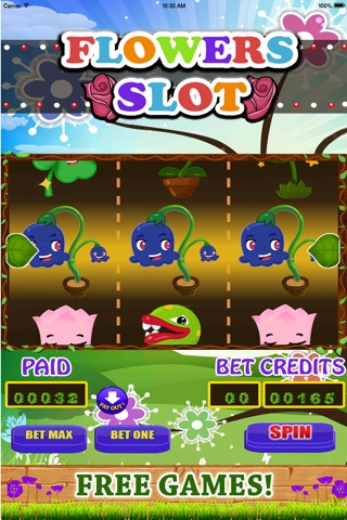 A Flower Slots & Blackjack - Garden Jackpot Gambling Simulator - FREE screenshot 3