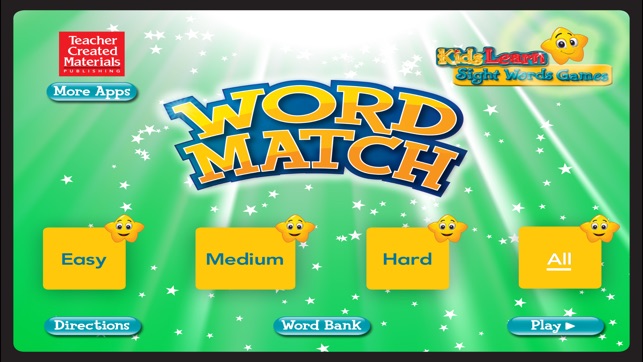 Word Match: Kids Learn Sight Words Games