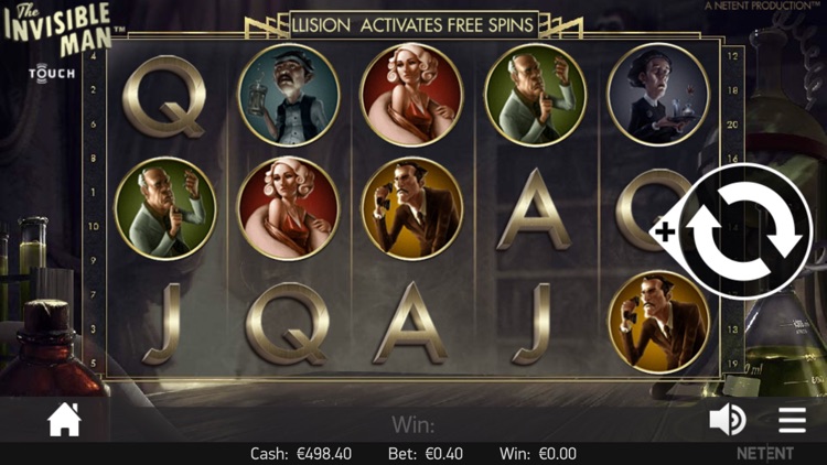 Free Games - The Invisible Man - Mobile Casino Slot Machine from NetEnt