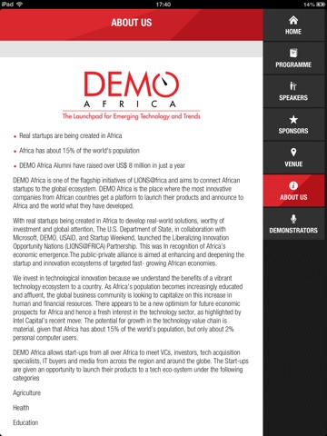 DEMO Africa 2014 screenshot 2