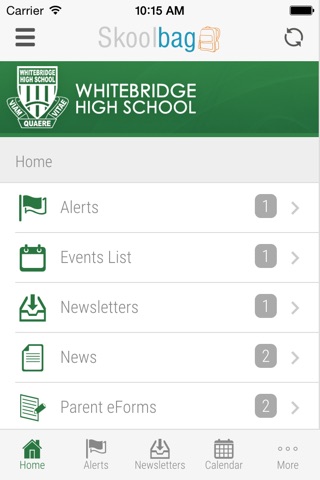 Whitebridge High School - Skoolbag screenshot 2