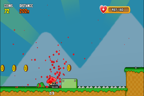 Retro Arcade Dash FREE: A extreme run, jump and shooting endless arcade runner game screenshot 2