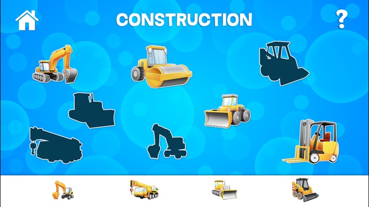 Tap Trucks and Things That Go Shape Puzzles Lite