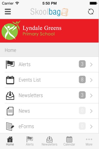 Lyndale Greens Primary School - Skoolbag screenshot 2