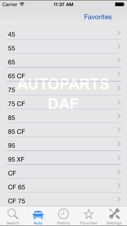 Autoparts for DAF Truck