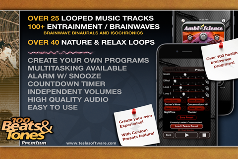 100 Binaural Beats and Tones! Premium*| AmbiScience™ screenshot 2