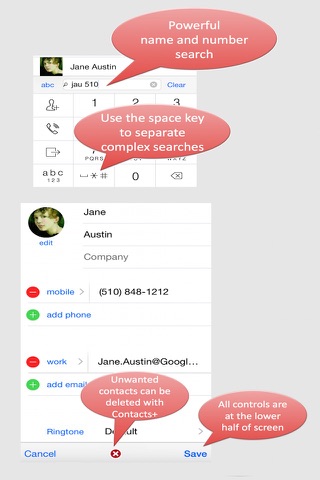 Contacts 6+ screenshot 2