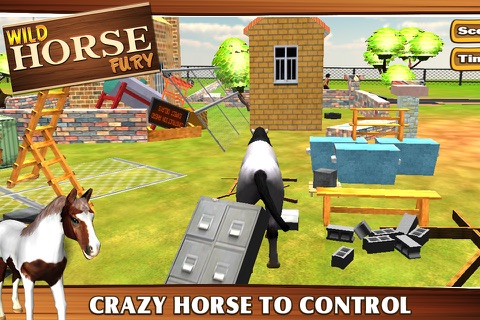 Wild Horse Fury 3D - Real Crazy Animal Rampage Game to Ride & Destroy the City screenshot 4